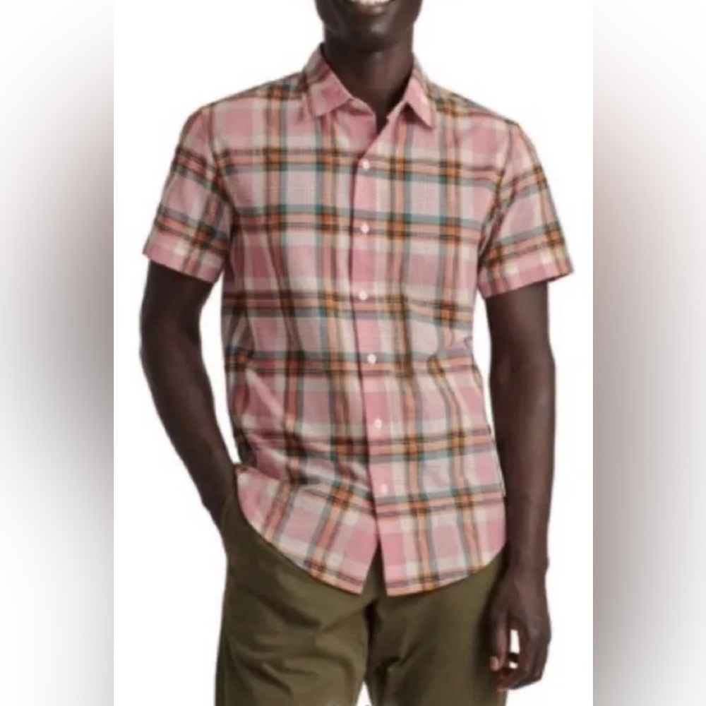 Bonobos Rivie Slim Fit Plaid Button Down Men’s Sz M